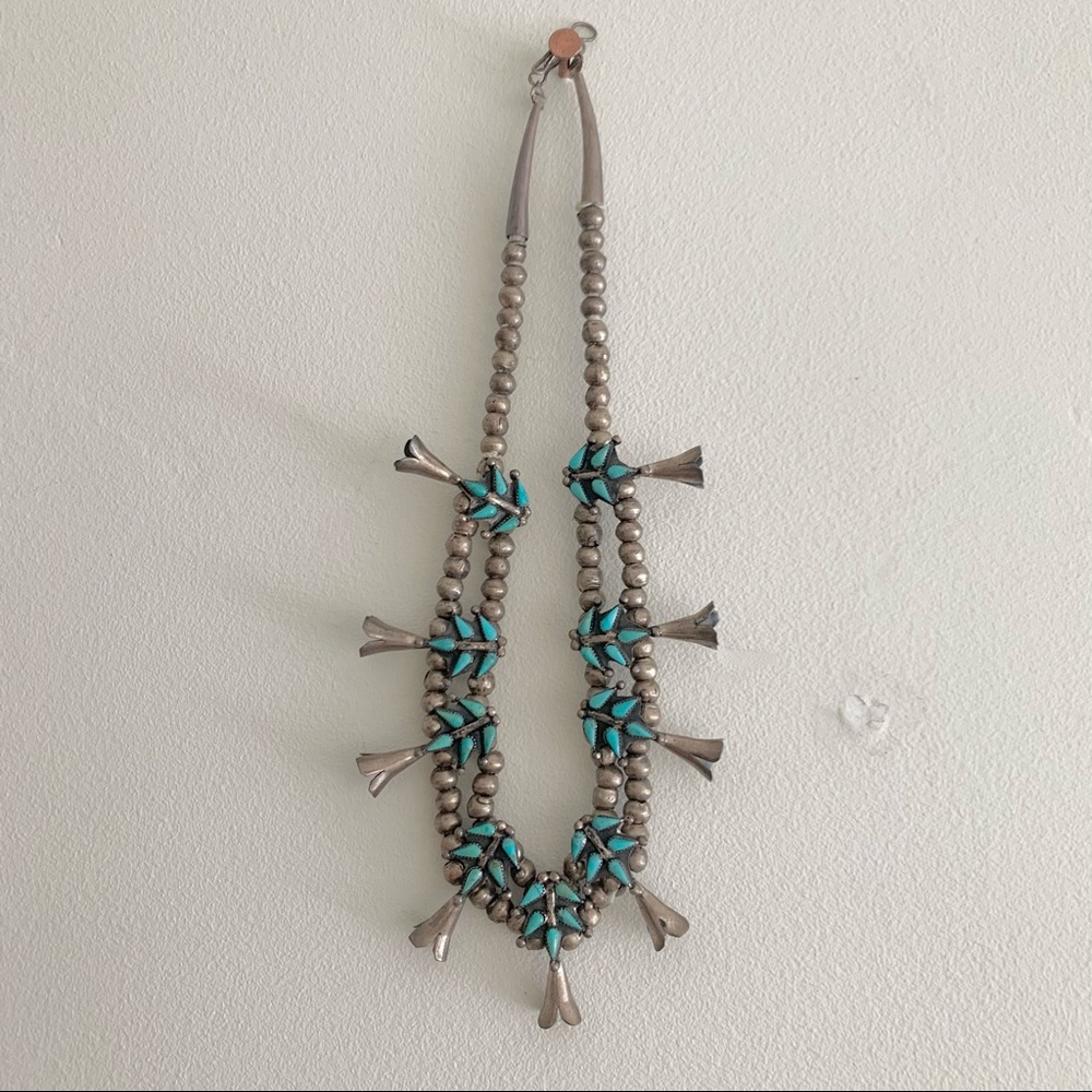 Vintage squash blossom necklace